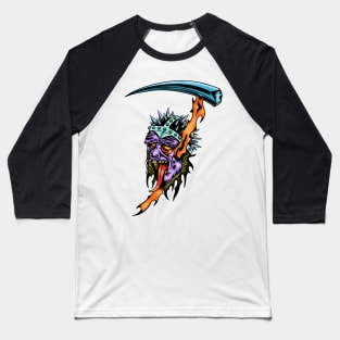 Skull Grim Reaper Baseball T-Shirt